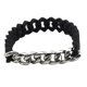 thumbnail image 3 of Brazalete de silicona Yinane de moda material acero Inoxidable de Cadena de Motocicleta 2 Colores 190 mm plata negro, 3 of 7