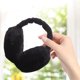 thumbnail image 5 of Orejeras cálidas para invierno, protección contra el frío, calentador de gorros de felpa suave (negro), 5 of 8