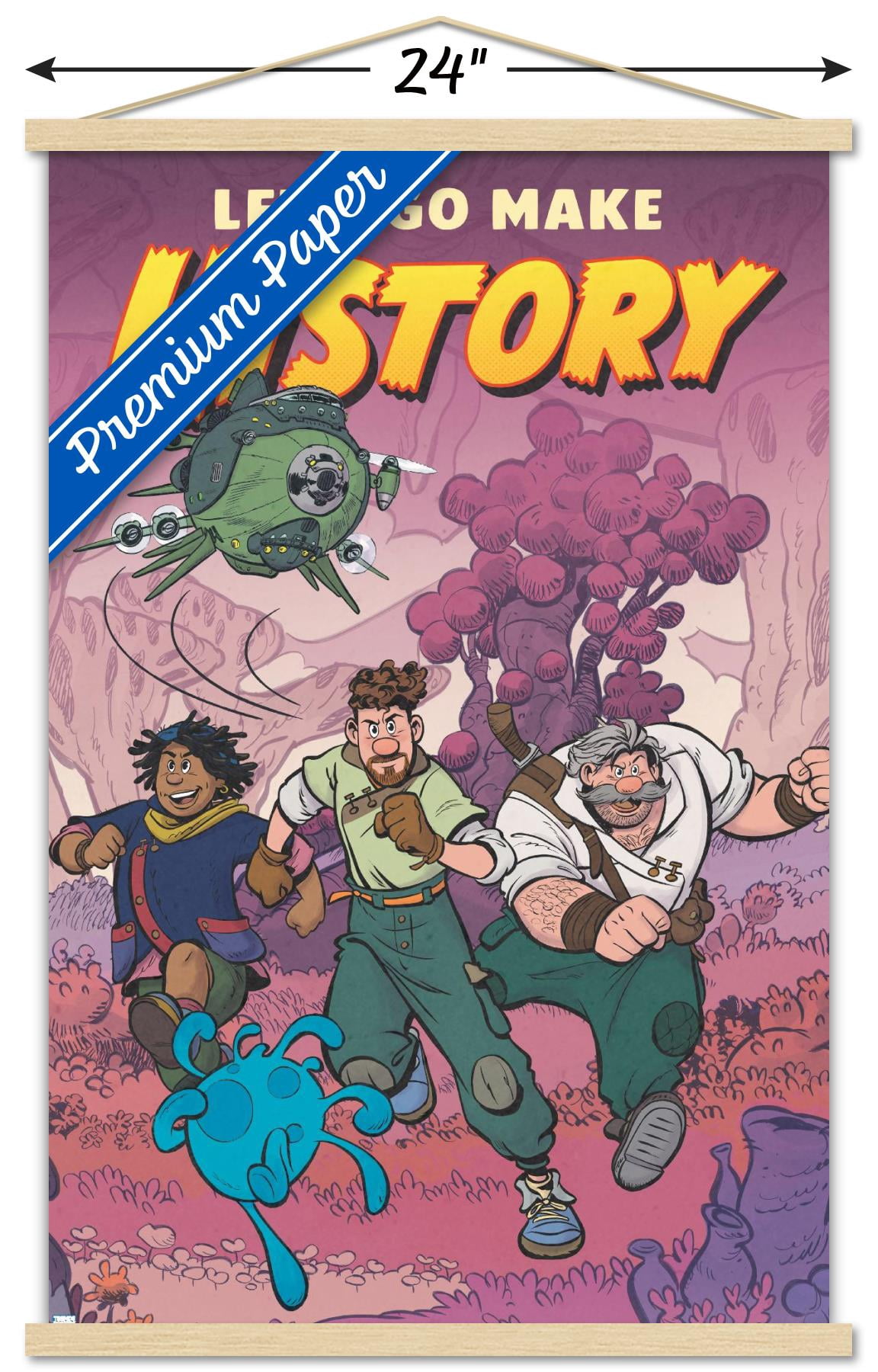 Disney Strange World - Let's Go Make History Wall Poster with Magnetic Frame, 22.375" x 34"
