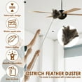 thumbnail image 3 of Feather Duster Handheld Feather Duster with Extension Pole 29 to 83 Inches Practical Long Feather Duster Decorative Retractable Feather Duster for Home and Car Cleaning, 3 of 9