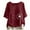 Red, variant on Womens Tops Women's Cotton and Linen Printed Tshirt for Slimming and Casual Personality Printing Top for Women's Clothing