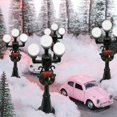 thumbnail image 3 of Lámpara de calle de Navidad en miniatura Poste de banco de parque Mini farola Afortunado Sencillez, 3 of 5