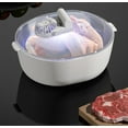 thumbnail image 4 of 4 in 1 Defroster,Sterilize, Drying and Drain for Frozen Meat, Kitchen Thawing Board, Large Capacity Electricity Atomized Defroster Thawing Tray for Frozen Meat, Fish, Veggies., 4 of 6