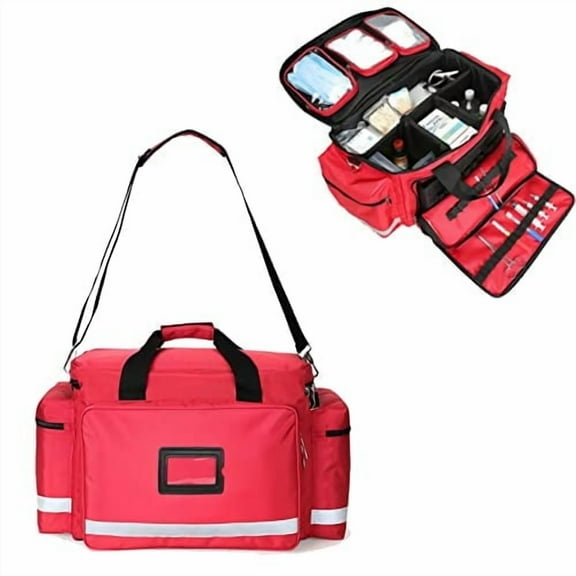 Medical Supplies Bag, Family First aid kit Large-Capacity,Nurse Bag with Handle and Shoulder Strap,Multiple Pockets Portable Medical Kits