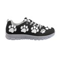 thumbnail image 3 of Chririnla Breathable Mesh Running Shoes for Jogging Sports, Lace up Casual Athletic Trainers, White Dog Paw Print, 3 of 11