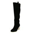 thumbnail image 1 of Bottes Hautes Élégantes pour Femmes, Talon Avancé à la Mode, Bottines Rétro pour Femmes, Chaussures, 1 of 8
