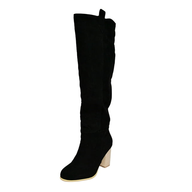 Bottes Hautes Élégantes pour Femmes, Talon Avancé à la Mode, Bottines Rétro pour Femmes, Chaussures