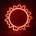 thumbnail image 2 of Coloody Sun Shaped Neon Lights LED Neon Light Sign Neon Wall Light Battery/USB Operated Neon Light-Red Sun, 2 of 3