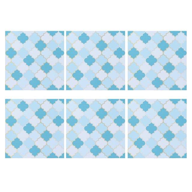 Peel and Stick Wall Tile for Kitchen Backsplash | Decorative Sticker Tile Backsplash | Kitchen Backsplash Tiles Peel & Stick Wall Stickers 8'' x 8'' (6 Sheets) | Self-Adhesive Tile