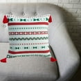 thumbnail image 3 of Funda de almohada estampada moderna tejida estilo bohemio rojo, 3 of 9