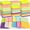 12 Colors, variant on 60 Pads Round Corner Lined Sticky Notes 3x3 in Post, 12 Bright Colors Self-Stick Note Pads it, Strong Adhesive Paper Memo Pads, 75 Sheets/Pad, Colored Note Pad Easy to Post for Home, Office, Notebook