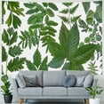 thumbnail image 4 of JRXY Herbs Plant Nature Wildfloral Spring Green White Tapestry for Bedroom Living Room Dorm Painting, 4 of 6