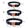 thumbnail image 4 of CSChome Pet Collar With Exquisite Workmanship Retro Denim Dog Collar - Tassel Decor, Comfortable Adjustable Plaid Pet Neck Strap, 4 of 7