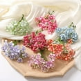 thumbnail image 3 of POINTERTECK 10Pcs Artificial Flower Realistic Decorative Exquisite Bridal Headgear Fake Hydrangea Wedding Decor, 3 of 10