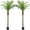 2, variant on Artificial Phoenix Palm Tree 7ft Tall Outdoor Indoor Decor Fake Plants with 15 Adjustable Leaves, Large Faux Sago Palm Tree for Home Office Living Room Yard Outside Patio Poolside (1, 7ft)