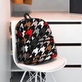 thumbnail image 6 of Goofa Houndstooth Green Red Print Casual Backpack for Women Men,Waterproof High School Bookbag,Lightweight Travel Daypack,Classic College Backpack,Laptob Backpack, 6 of 6