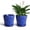 Blue, variant on EFISPSS 6 Inch Ceramic Plant Pots with Drainage Hole and Saucer, Desktop Office Windowsill Decoration, Flower Pots Indoor/Outdoor Set of 2 - Blue