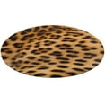 thumbnail image 4 of Leopard Print Pattern Round Small Area Rug, Print Non Slip Washable Floor Mat, Soft Throw Rug for Living Room, Powder Room Entryway, Bathroom, Bedside, 4 of 6