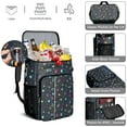 thumbnail image 5 of Starry Night Sky Cooler Backpack - 20L Insulated Leakproof Soft Cooler Bag for Outdoor, Picnic & Road Trips, Holds 26 Cans, Planet & Cosmos Design, 5 of 6