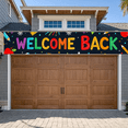 thumbnail image 5 of Colorful Welcome Back Banner with School Supplies Elements Backdrop Background Party Decorations for School Reopening Events Classroom Parties Student Gatherings, 5 of 8