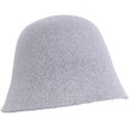 thumbnail image 2 of CoCopeaunts Wool Bucket Hats Autumn Winter Solid Color Simple Basin Caps Outdoor Warm Windproof Leisure Women Fisherman Hat, 2 of 8