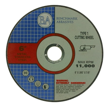 

6 x .045 x 7/8 T1 Premium Thin Cut-Off Wheela Metal & Stainless Steel - 25 pack