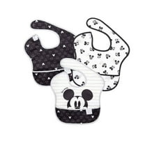 Bumkins Bibs, Disney Mickey Mouse SuperBibs 3-Pack for Baby and Toddler 6-24 Mos