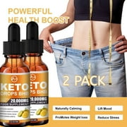 (2 Pack) Minch Keto Drops 20000MG Ketone Appetite Suppressant Speed up Ketosis Diet Supplements,30ml