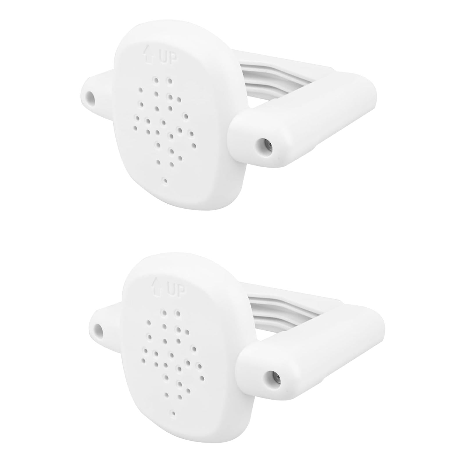 balikha 2 Pieces Stairs Gate Banister Adapter Mounting Security Equipment Puppy Kitten Fence Pet Barrier Replace Stair Gate Base Kit White