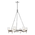 thumbnail image 3 of Alora Lighting CH338632VBCC Lucian 6 Light 32" Wide Ring Chandelier - Vintage Brass /, 3 of 5