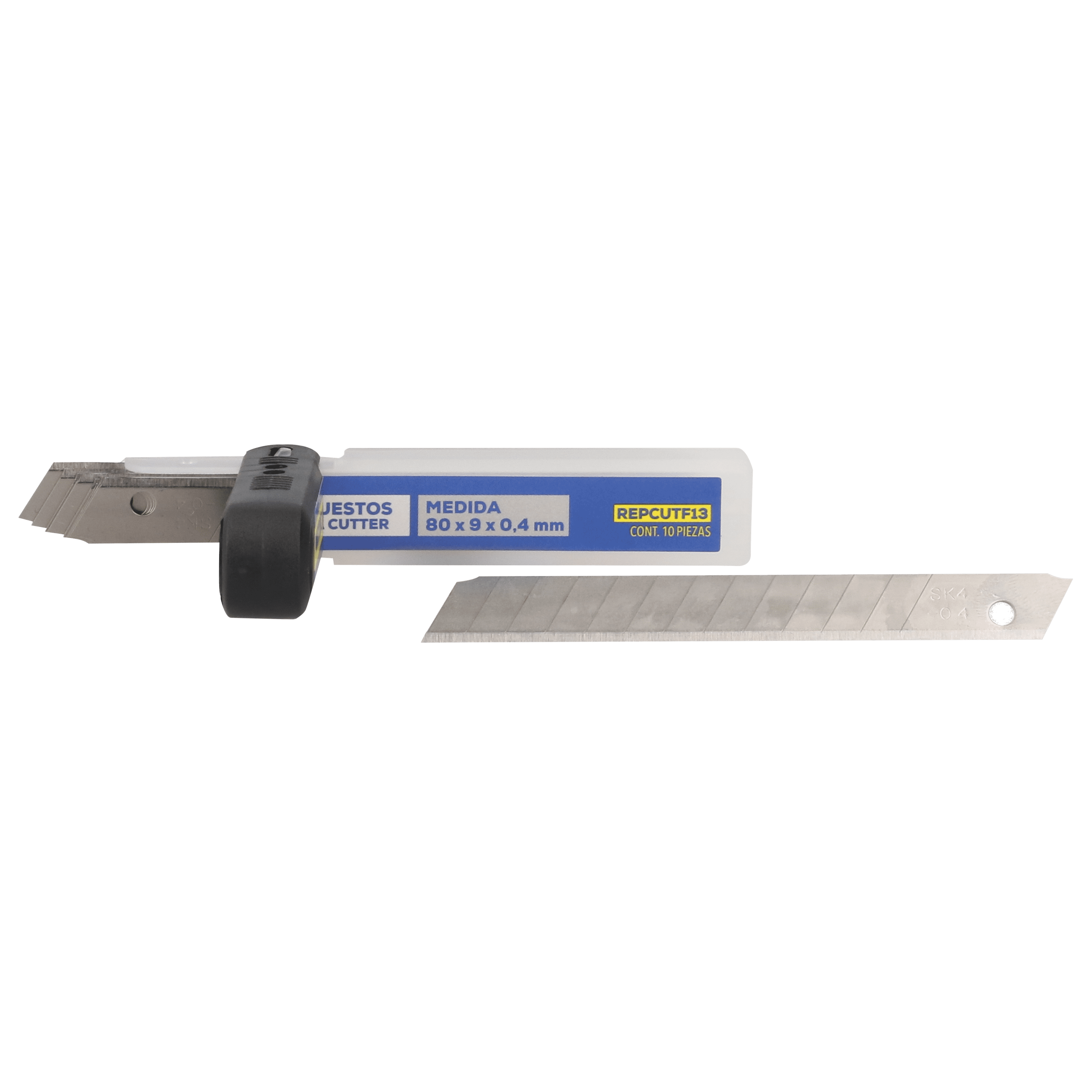 CUTTER BLADES, 10PC 13PT 9MM