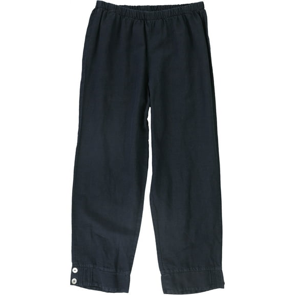 HC LA Womens Pintuck-Hem Casual Lounge Pants, Blue, Petite, P