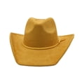 thumbnail image 5 of Cowboy Hat for Men Roll Up Wide Brim Shapeable Western Cowgirl Fedora Lightweight Summer Beach Outdoor Sun Protection, 5 of 5