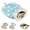 Blue, variant on Cat Sleeping Bag for Indoor Cats, Pet Snuggle Sack Plush Cave Burrow Nest for Kitten Puppy Up to 13lb
