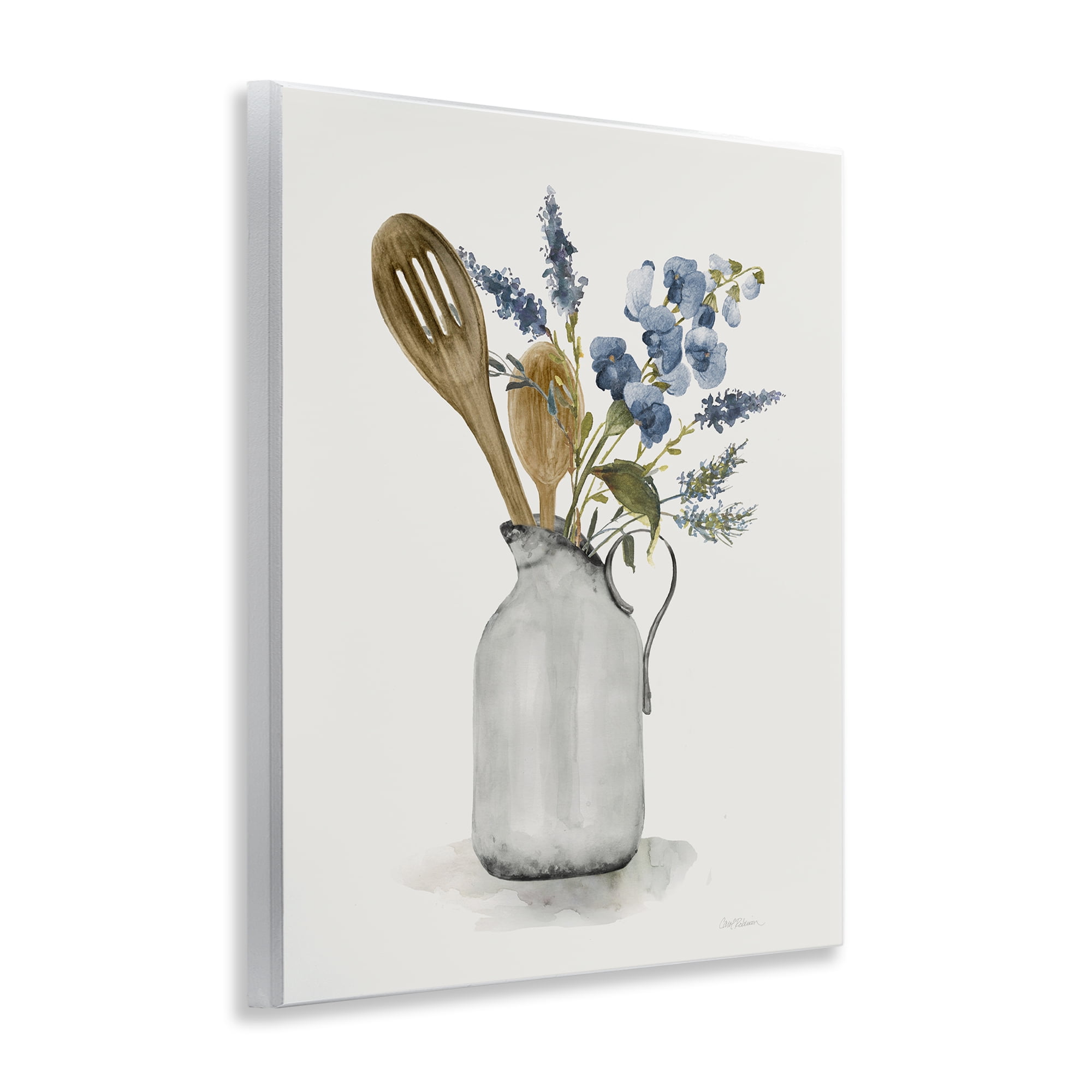 Stupell Industries Vintage Pitcher with Utensils Wall Plaque Art, design by Carol Robinson
