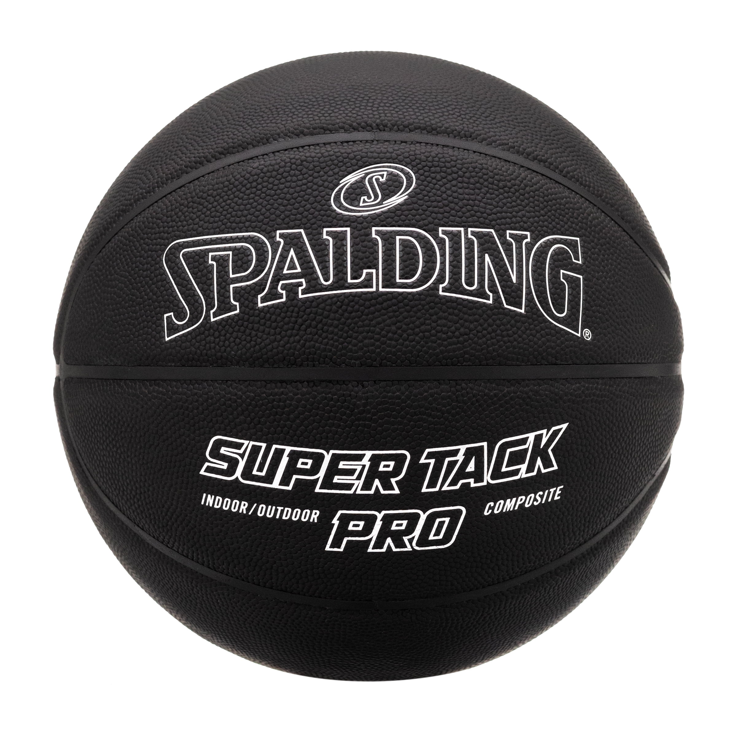 flotador ajustar Susceptibles a Spalding Super Tack Pro Indoor and Outdoor Basketball Blackout Edition,  29.5 In. - Walmart.com