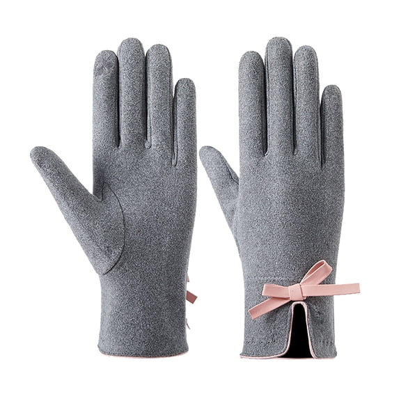 OJJCXA Womens Mens Gloves for Women Men Fleece Thickened Windproof Cold Resistant Outdoor Cycling Winter Warm Gloves
