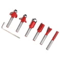 thumbnail image 2 of Recortadora de máquina de grabado, 6 piezas, fresa, herramienta para trabajar la madera, fresa, diseño fácil de usar, 2 of 8