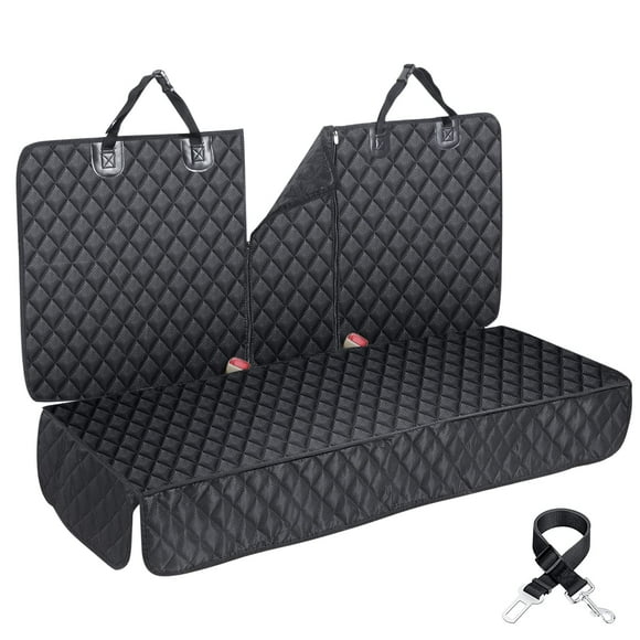 ANOSOSPECIAL Funda para asiento de coche para perros para asiento trasero para niños Protector de asiento de coche ISOFIX para perros Antideslizante Resistente al agua Durable Ajuste universal Funda p