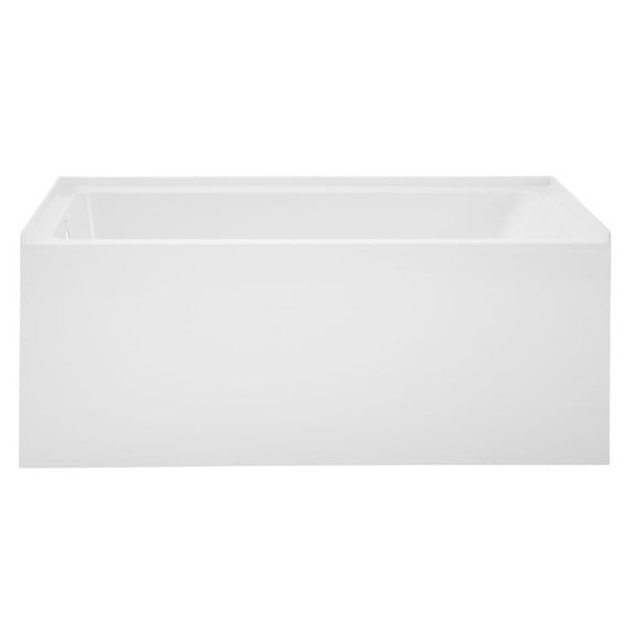 Voltaire 54" x 30" Left-Hand Drain Alcove Bathtub with Apron
