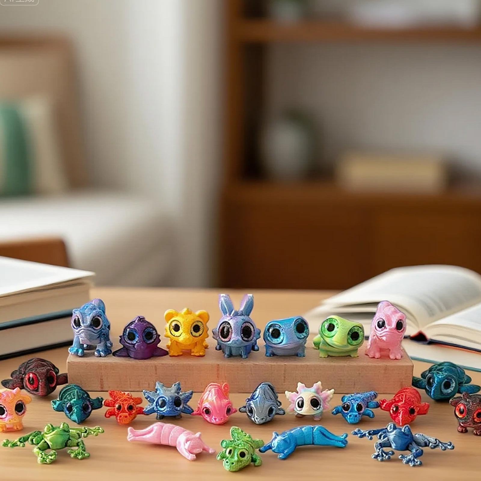 3D Printed Animals Toys, Mini Figures Cool Stuff Desk Pet