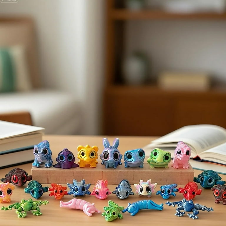 3D Printed Animals Toys, Mini Figures Cool Stuff Desk Pet