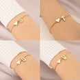 thumbnail image 3 of K-KED Fashion Love Heart Bracelet for Women Personality Design 26 Letters Bracelet-_-A13, 3 of 9