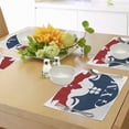 thumbnail image 4 of Ambesonne Fitness Place Mats Set of 4, Strong Man with Biceps, Standard Size, Red Blue White, 4 of 6