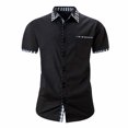 thumbnail image 2 of Mens Summer Tops Dressy Casual Black Blouses for Men Plus Size Plus Size Shirts for Men 3X Workout Shirts Men Crop Workout Tank Tops for Men Loose Fit, 2 of 7