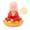 Red, variant on BOKYAN Small Monk Ornaments Cute Monk Car Interior Display Decoration Light Energy Sensing Dashboard Decor Red Clothes Buddha Figurine 3.6 inches / 9.2 cm