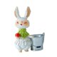 thumbnail image 1 of Estatua de de Pascua de flores bote linda figura decorativa decoración de pascua para estantería de sala de estar gabinete casero Verde, 1 of 9