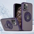 thumbnail image 1 of Funda con soporte magnético y anillo giratorio para iPhone 11 Pro Max (negro), 1 of 5