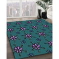 thumbnail image 3 of Ahgly Company Machine Washable Indoor Rectangle Transitional Light Sea Green Area Rugs, 9' x 12', 3 of 7
