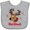AC-Heather Grey, variant on Inktastic Merry Christmas Reindeer Boys or Girls Baby Bib